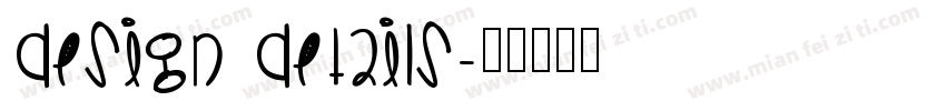 DESIGN DETAILS字体转换